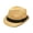 Black Band, variant on Classic Tan Fedora Straw Hat