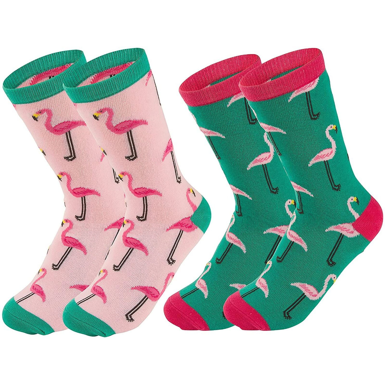 Flamingoes Unisex Funny Casual Crew Socks Athletic Socks For Boys Girls Kids Teenagers
