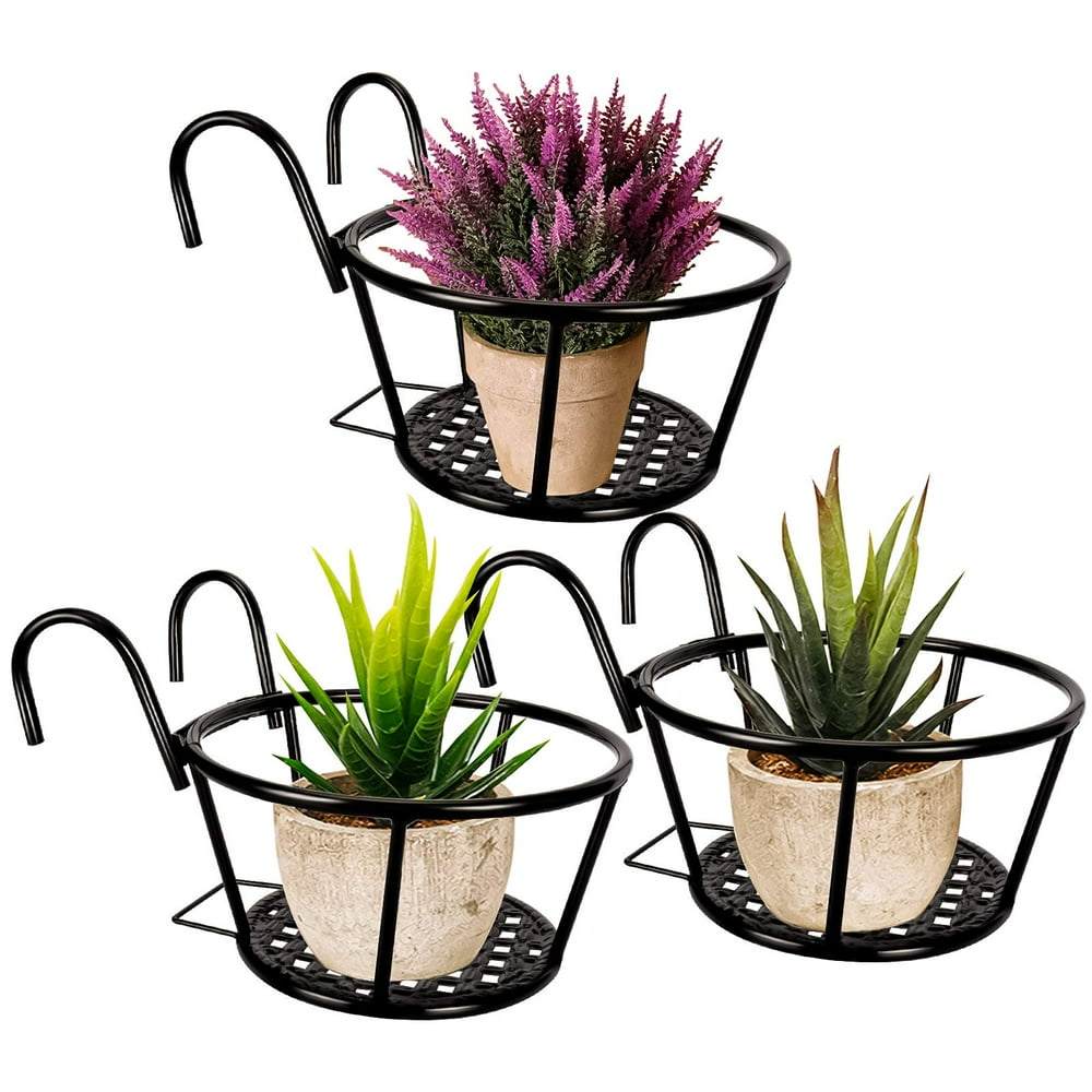 Outdoor Plant Stand ,Hanging Flower Pot Holder Balcony