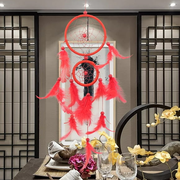 Wind Chimes for Home Decoration Dreamcatcher Hanging Feathers Café Wall Hanging Handmade for Car and Home
