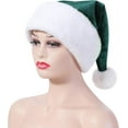 thumbnail image 4 of Unisex Adults Kids Velvet Comfort Santa Hat for Christmas New Year Festive Holiday Party Supplies, 4 of 6
