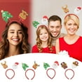 thumbnail image 2 of Hair Accessories 4 Christmas Headbands For Women Girls Adjustable Santa Snowman Reindeer Headwear Party Photo Booth, 2 of 9