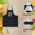 thumbnail image 5 of Chef Aprons for Men Women with Pockets, Kitchen Apron for Cooking Grilling Gifts for Dad Mom Birthday Christmas, 5 of 6