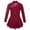 Burgundy, variant on TiaoBug Girls' Sparkly Dance Dress Mock Neck Mesh Figure Ice Skating Dress Spandex Long Sleeves Dance Leotard Purple 12