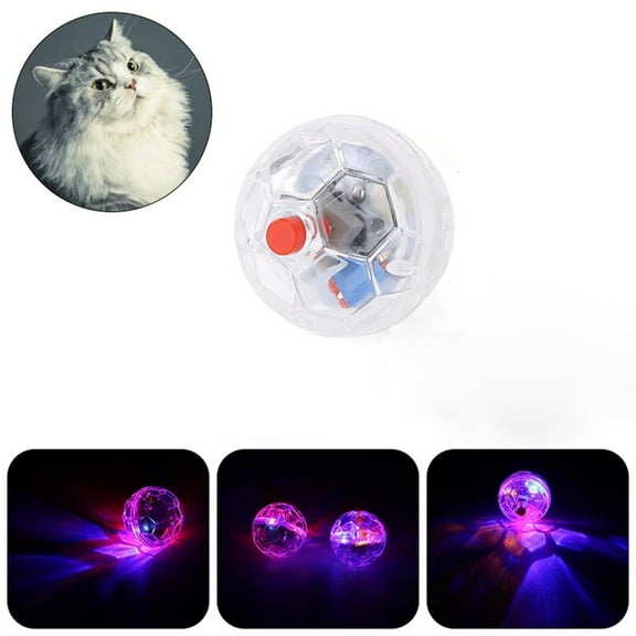 Light Up Cat Balls, Led Motion Activated Cat Ball Interactive Toys Exercise Ball For Cat Dog