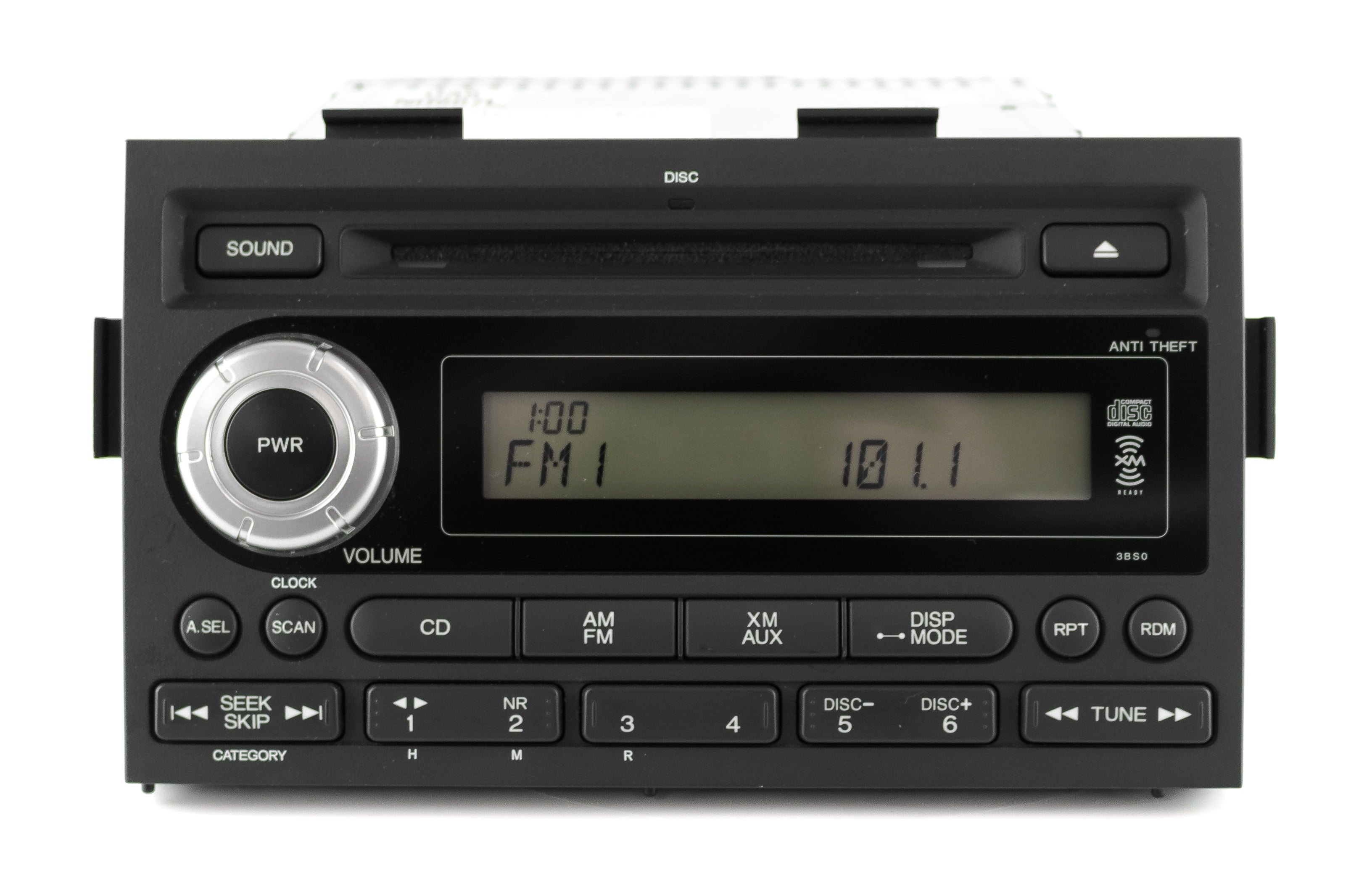 200608 Honda Ridgeline AMFM XM Ready Radio Single CD Player 3BS0 39100SJCA010 Refurbished