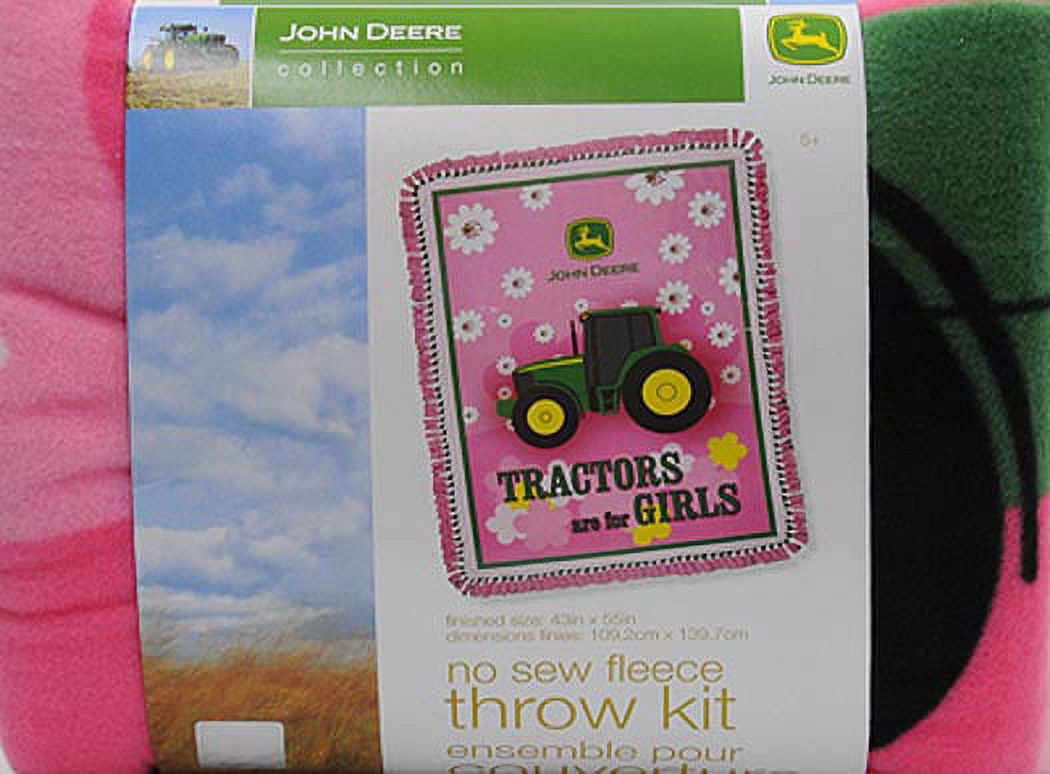 John Deere Tractors Are For Girls Throw Kit 1 Each