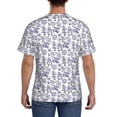 thumbnail image 3 of Bixox Men's World Travel2 Printed Short Sleeve Skinny Athletic T-Shirt, 3 of 6
