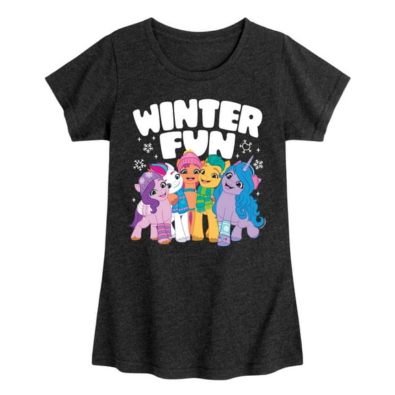 My Little Pony - Winter Fun - Girls Fitted Short Sleeve Tee