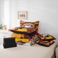 thumbnail image 4 of Hedgehog 7 Piece Comforter Set Full Bed In A Bag,Fall Leaves Bedding Sets Wild Animals Sheet Set With Comforter,Deciduous Leaf Bed Set, 4 of 5