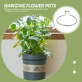 thumbnail image 2 of 2pcs Flower Pot Holder Ring Wall Mounted Metal Pot Hanger Railing Planter Hooks Hanger Fence Potted Stand for Office, 2 of 6