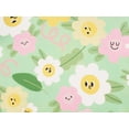 thumbnail image 3 of Cooltree Crewneck Sweatshirt for Girls - Colorful Flowers Long Sleeve Pullover Ruffle Trim Tops Size 6, 3 of 7
