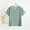 Green, variant on Womens Wrinkle Detail Tops Casual T Shirts Solid Color Crew Neck Short Sleeve Loose Fashion Summer Ladies Soft Breathable Wear