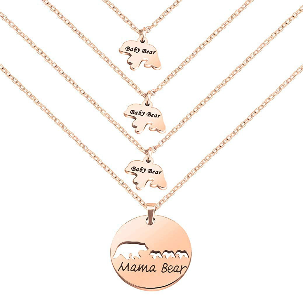 Mom and Daughter Jewelry Zuo Bao Mother and Daughters Necklace Set Gift for Mom 