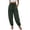Army Green, variant on XFLWAM Womens Linen Harem Pants Elastic High Waist Drawstring Pleated Pants Loose Fit Baggy Casual Lounge Trousers with Pockets Wine Red XXL