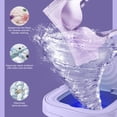 thumbnail image 2 of Portable Washing Machine, 8L High Capacity Mini Washer with 3 Modes Deep Cleaning, Foldable Washing Machine For Baby Clothes, Towels (Purple), 2 of 6