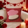 thumbnail image 2 of Heart Shaped Pillow Removable Washable Cover with Insert Sofa Cushion 16X16 Inch Valentines Day Home Decor, 2 of 7