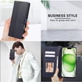 thumbnail image 6 of Allytechgroup for iPhone 16 Plus Wallet Case, Stylish Phone Case with Card Slots RFID Blocking Flip Stand PU Leather Shockproof Convenient Hand Wrist Case Cover for iPhone 16 Plus, Blue, 6 of 9