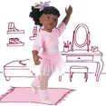 thumbnail image 4 of Gotz Hannah at The Ballet - 19.5" African American Poseable Doll with Extra Outfit (Denim Overalls, Shirt & Sandals) and Long Black Hair to Wash & Style, 4 of 8