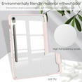 thumbnail image 3 of Allytechgroup Folio Case for Samsung Galaxy Tab S9 11 inch 2023 Released (Model Number: SM-X710/X716B/X718U), Slim Trifold Stand Cover with Pencil Holder Clear Back Shell Shockproof Cover, Rosegold, 3 of 8