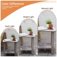 thumbnail image 4 of Ayaya Side Table Set of 2, 17" Solid Wood Square 2-Tier Adirondack End Table, Outdoor Patio Table for Living Room, Porch, Poolside – Weather Resistant Grey, 4 of 8