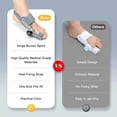 thumbnail image 4 of Bunion Corrector Adjustable Hallux Valgus Big Toe Corrector Rotatable Toe Corrector Straightener Adjustable Toe Correction, 4 of 4