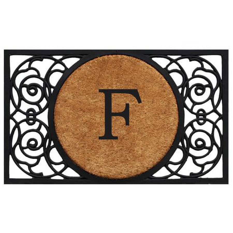 Calloway Mills Armada Circle Monogram Outdoor Doormat 22" x 36" (Letter C)