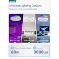 thumbnail image 2 of Ventilador de techo sin aspas LEDIARY de 22 pulgadas con luz RGB y control remoto, 2 of 7