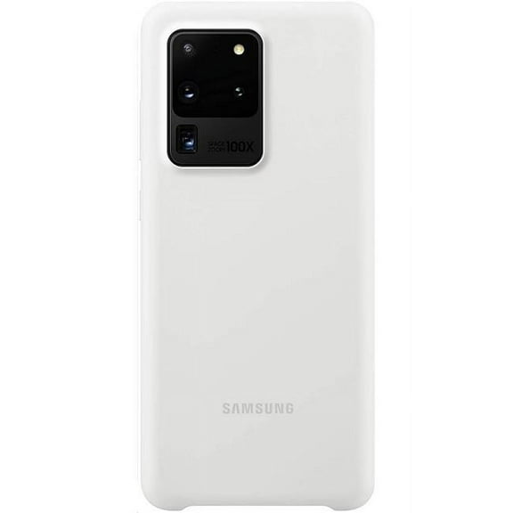 Samsung Silicone Cover EF-PG988 - Back cover for cell phone - silicone - white - for Galaxy S20 Ultra, S20 Ultra 5G