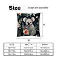 thumbnail image 5 of Koala with Unique Patterns - Set of 2 for Pillows Covers - Available in 16x16, 18x18, 20x20 Inches - Great for Throw Pillow Covers - Versatile for Various Occasions, 5 of 6