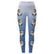 thumbnail image 3 of MKLEKYY Leggings de yoga para mujer, leggings para entrenamiento, leggings con estampado navideño, pantalones con bloques de color, leggings suaves y elásticos. 489, 3 of 4