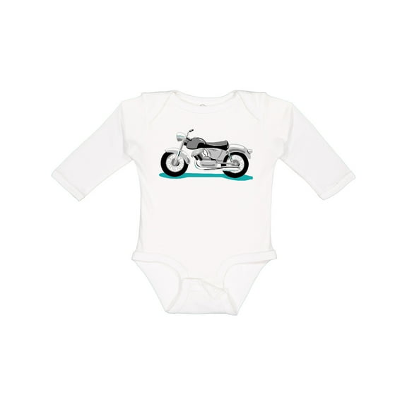 Inktastic Motorcycle Boys or Girls Long Sleeve Baby Bodysuit
