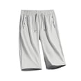 thumbnail image 2 of Bermuda Shorts for Women High Stretch Quick Drying Shorts Active Comfy Fit Pants Light Gray S, 2 of 5