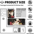 thumbnail image 5 of 2 PCS Kitchen Rugs and Mats Washable Non Skid, Soft Super Absorbent Fat Chef Kitchen Mat for Doormat Bathroom Runner Set (17"x47"+17"x30",Fat Chef), 5 of 6