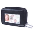 thumbnail image 1 of Acordeón de cuero Jobar International billetera RFID seguridad tarjetas de crédito negro, 1 of 3