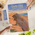 thumbnail image 2 of Lantern Press 1000 Piece Jigsaw Puzzle, Cape Cod National Seashore, Massachusetts, Lithograph, 2 of 5