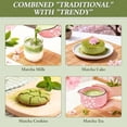 thumbnail image 7 of Matcha Whisk Set, 7 PCS Ceramic Matcha Sets with Bowl, Bamboo Whisk and Holder, Towel, Sifter, Bamboo Scoop, Scoop Rest, Christmas Gifts for Tea Lovers, Birthdays New Year Gifts for Women Mom Pink, 7 of 7