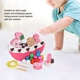 thumbnail image 4 of Wood Play Cake, Building Block Wooden  Cake Design Dessert Shape Playtime Toy Set Education Learning Tools For Kids Children Girls, 4 of 8