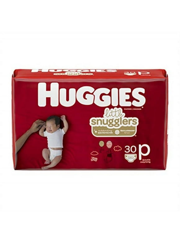 Huggies Little Snugglers Baby Diapers, Size Preemie, 30 Count