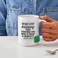 thumbnail image 4 of CafePress - Never Stop Believing Mug - 15 oz Ceramic Large White Novelty Mug, 4 of 6