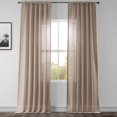 thumbnail image 2 of HPD Half Price Drapes SHFLNCH-M020-96 Rideau Transparent en Faux Lin (1 Panneau), 50 X 96, Taupe Douce, 2 of 10