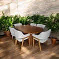 thumbnail image 2 of Comedor de madera de parota natural para 6 personas color gris, 2 of 8