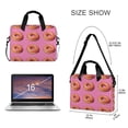 thumbnail image 3 of FORMRS 16" Laptop Bag Carrying Sleeve Case with Handle Travel Shoulder Briefcase, Pink Doughnuts, 3 of 8