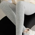thumbnail image 6 of Oksale Dressy Fleece Lined Leggings Women Winter Warm Ribbed Leggings Tummy Control High Waisted Ankle Trousers Soft Cozy Tight Pants Gray M, 6 of 8