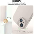 thumbnail image 4 of Compatible with iPhone 13 Case, Liquid Silicone Upgrade [Camera Protection] [Soft Anti-Scratch Microfiber Lining] Shockproof Phone Case for iPhone 13 6.1 inch - Stone, 4 of 14