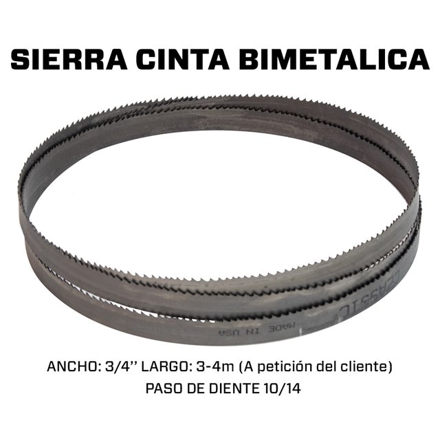 (3 a 4 metros) Segueta sierra cinta bimetalica 3/4" x 0.035” LENOX 10/14 PDD