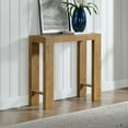 thumbnail image 5 of Alaterre Furniture Classic Solid Wood Console Table - 36in Modern Farmhouse Entryway Table, Oak, 5 of 6