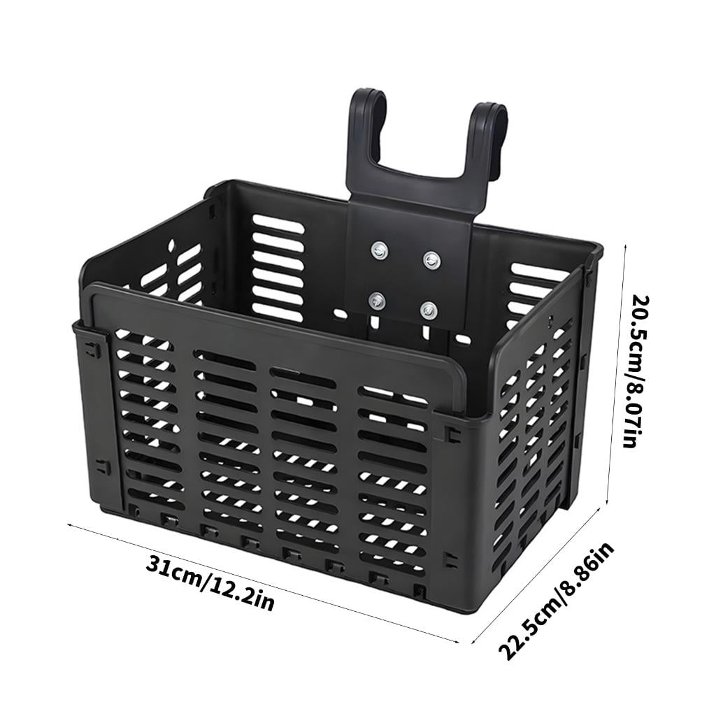 Yihuala Heavy Type Bike Basket Adjustable Bicycles Front Rear Basket Oversized Foldable Cycling Rack And Carry