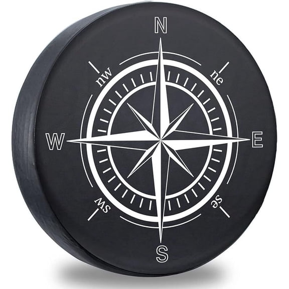 Spare Tire Cover,Weatherproof Vinyl Leather Wheel Cover for Jeep Wrangler Sahara,Hummer H3,Toyota FJ,Trailer, RV, SUV, Truck