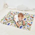 thumbnail image 2 of Colorful Cartoon Dinosaurs SeaCreatures Pattern Blanket,Comfortable Soft Lamb Wool Throw Blanket,All Season,Warm Lightweight Blankets for Sofa Bed Couch Living Room Chair,30"x40", 2 of 4